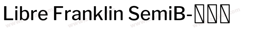 Libre Franklin SemiB字体转换